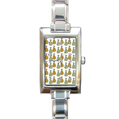 Pears White Rectangle Italian Charm Watch by snowwhitegirl