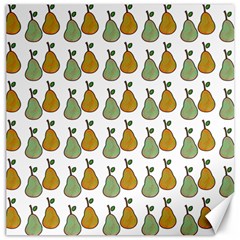 Pears White Canvas 16  X 16  by snowwhitegirl