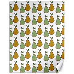 Pears White Canvas 18  X 24  by snowwhitegirl