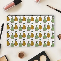 Pears White Cosmetic Bag (large) by snowwhitegirl