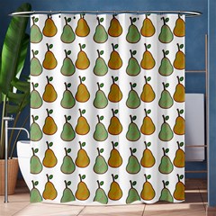 Pears White Shower Curtain 60  X 72  (medium) 