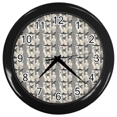 Vintage Girl With Basket Comic Wall Clock (black) by snowwhitegirl