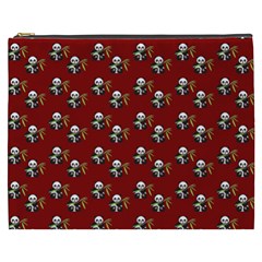 Panda With Bamboo Red Cosmetic Bag (xxxl) by snowwhitegirl