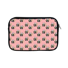 Panda With Bamboo Pink Apple Ipad Mini Zipper Cases by snowwhitegirl