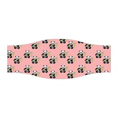 Panda With Bamboo Pink Stretchable Headband by snowwhitegirl