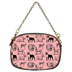 Dog Pattern Pink Chain Purse (two Sides) by snowwhitegirl