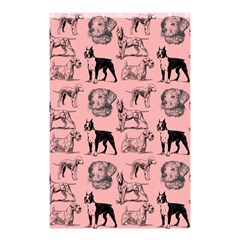 Dog Pattern Pink Shower Curtain 48  X 72  (small)  by snowwhitegirl