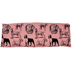 Dog Pattern Pink Body Pillow Case (dakimakura) by snowwhitegirl