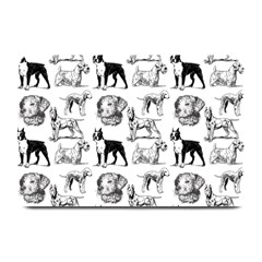 Dog Pattern White Plate Mats by snowwhitegirl