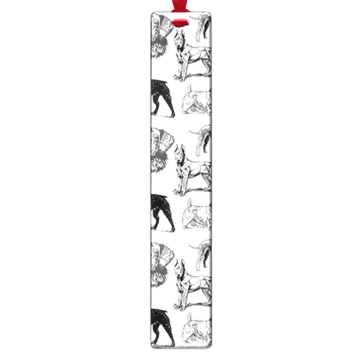 Dog Pattern White Large Book Marks