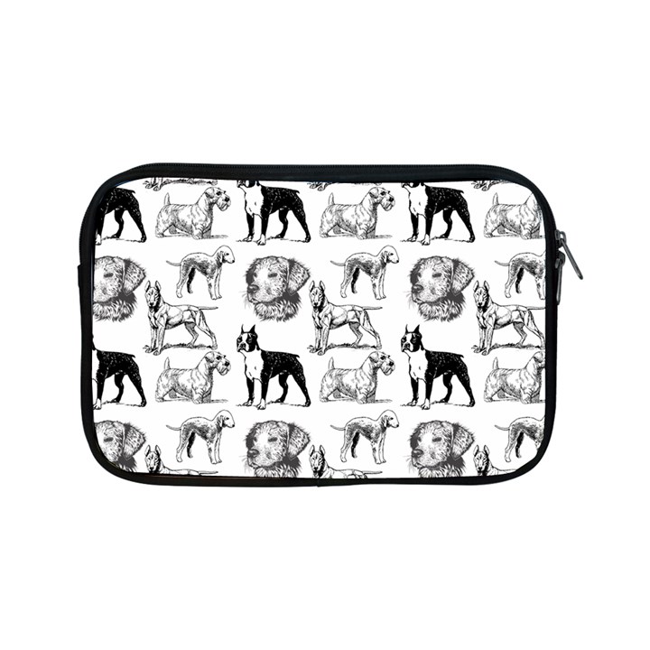 Dog Pattern White Apple iPad Mini Zipper Cases