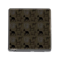 Dog Pattern Brown Memory Card Reader (square 5 Slot) by snowwhitegirl