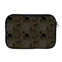 Dog Pattern Brown Apple Macbook Pro 17  Zipper Case by snowwhitegirl