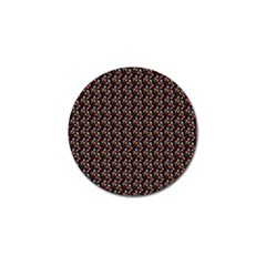 Vintage Floral Black Golf Ball Marker (4 Pack) by snowwhitegirl