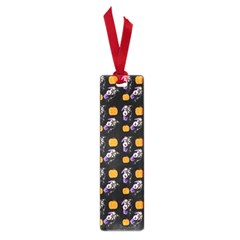 Halloween Skeleton Pumpkin Pattern Black Small Book Marks by snowwhitegirl