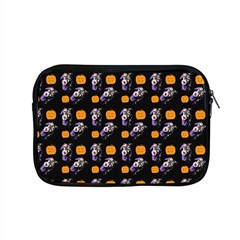 Halloween Skeleton Pumpkin Pattern Black Apple Macbook Pro 15  Zipper Case by snowwhitegirl