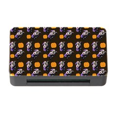 Halloween Skeleton Pumpkin Pattern Brown Memory Card Reader With Cf by snowwhitegirl