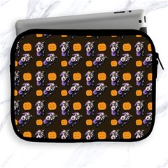 Halloween Skeleton Pumpkin Pattern Brown Apple Ipad 2/3/4 Zipper Cases by snowwhitegirl