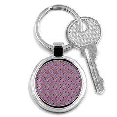 Vintage Floral Lilac Key Chains (round)  by snowwhitegirl