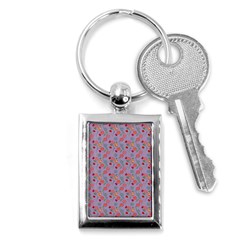 Vintage Floral Lilac Key Chains (rectangle)  by snowwhitegirl