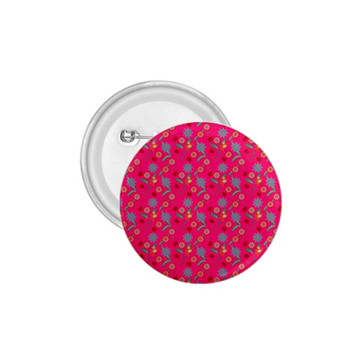 Vintage Floral Pink 1.75  Buttons