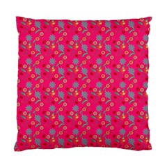 Vintage Floral Pink Standard Cushion Case (Two Sides)