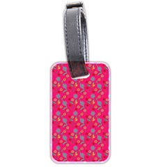 Vintage Floral Pink Luggage Tags (two Sides) by snowwhitegirl