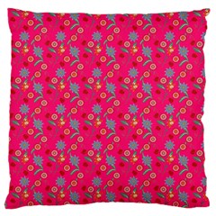 Vintage Floral Pink Large Cushion Case (One Side)