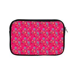 Vintage Floral Pink Apple MacBook Pro 13  Zipper Case