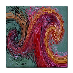 Color Rainbow Abstract Flow Merge Tile Coasters