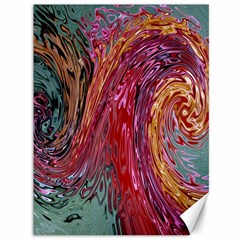 Color Rainbow Abstract Flow Merge Canvas 36  x 48 