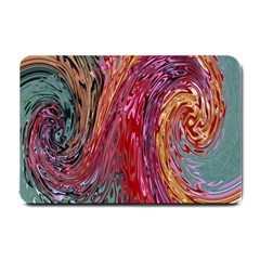 Color Rainbow Abstract Flow Merge Small Doormat 