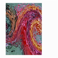 Color Rainbow Abstract Flow Merge Small Garden Flag (Two Sides)