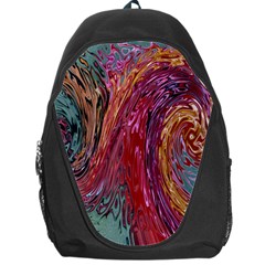 Color Rainbow Abstract Flow Merge Backpack Bag