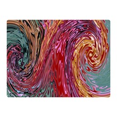 Color Rainbow Abstract Flow Merge Double Sided Flano Blanket (Mini) 