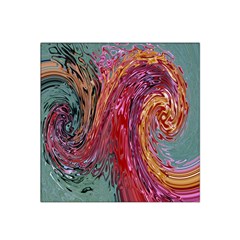 Color Rainbow Abstract Flow Merge Satin Bandana Scarf