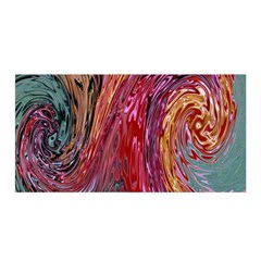 Color Rainbow Abstract Flow Merge Satin Wrap