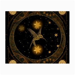 Wonderful Hummingbird With Stars Small Glasses Cloth (2-side) by FantasyWorld7