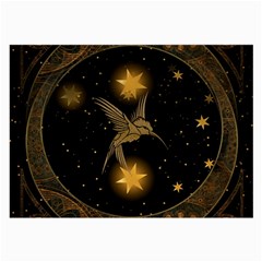 Wonderful Hummingbird With Stars Large Glasses Cloth by FantasyWorld7