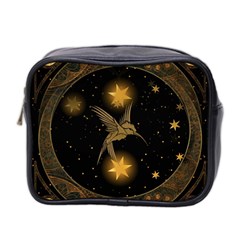 Wonderful Hummingbird With Stars Mini Toiletries Bag (two Sides) by FantasyWorld7