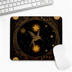 Wonderful Hummingbird With Stars Large Mousepads by FantasyWorld7