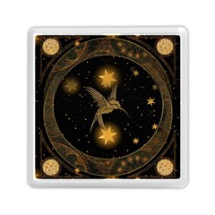 Wonderful Hummingbird With Stars Memory Card Reader (square) by FantasyWorld7