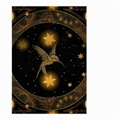 Wonderful Hummingbird With Stars Small Garden Flag (two Sides) by FantasyWorld7