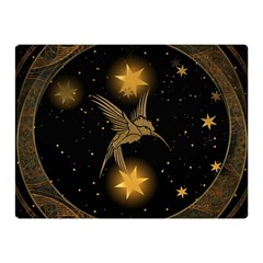 Wonderful Hummingbird With Stars Double Sided Flano Blanket (mini)  by FantasyWorld7