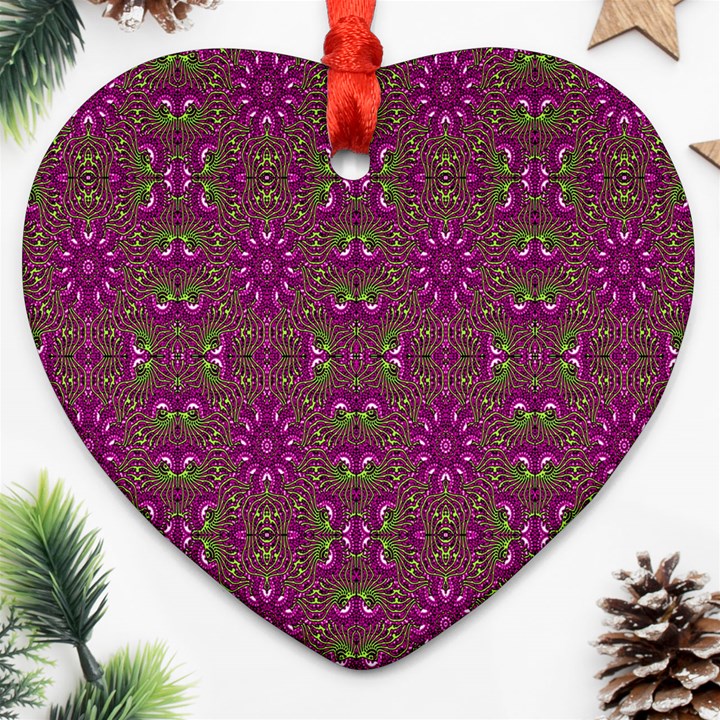 Modern Asian Ornate Pattern Ornament (Heart)