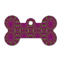 Modern Asian Ornate Pattern Dog Tag Bone (one Side) by dflcprints