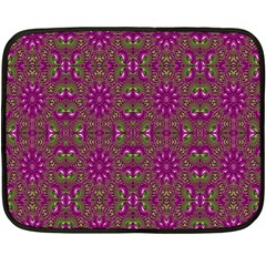 Modern Asian Ornate Pattern Fleece Blanket (mini) by dflcprints