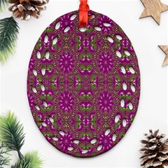 Modern Asian Ornate Pattern Ornament (oval Filigree)