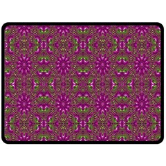 Modern Asian Ornate Pattern Double Sided Fleece Blanket (large)  by dflcprints