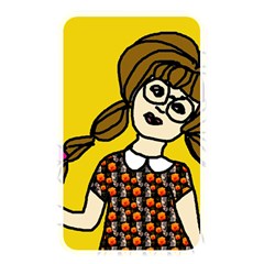 Girl With Popsicle Yellow Background Memory Card Reader (rectangular) by snowwhitegirl